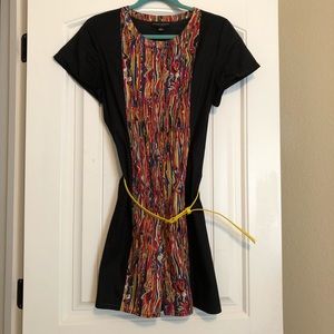 Jonathan Saunders abstract color block dress, L